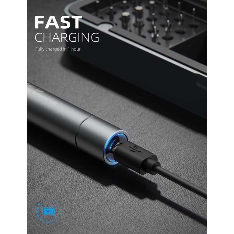 iFu Mini Electric Screwdriver, 90 in 1 Precision Screwdriver Set
