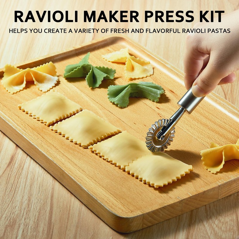 MUMSUNG Ravioli Maker Press, Ravioli Press Mold Set - Squares
