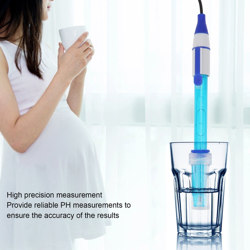 PH Electrode Probe BNC Interface Rechargeable Composite PH Detection Module