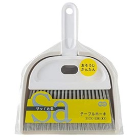 Ohe Broom, White, Approx. Width 8.9 x Depth 6.7 x Height 1.8 inches (22.5 x 17 x 4.5 cm), Quick 2, Table, Entryway, Car, Easy to Clean