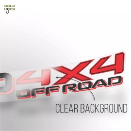 GOLD HOOK TRD 4x4 Offroad decals Compatible with Toyota Tacoma Tundra (set of 2)