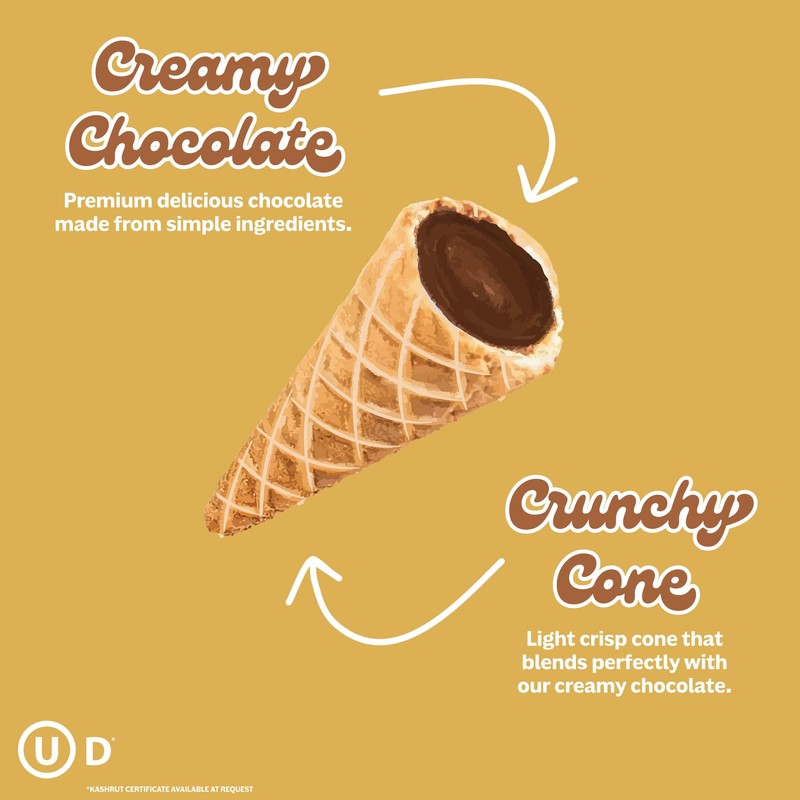 Muddy Bites Waffle Cone Snacks Bite Sized Chocolate Filled Waffle