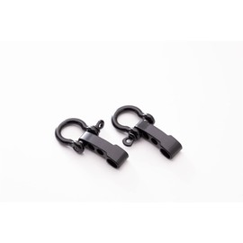 10PCS Paracord Clasp Bracelet Clasp D-Shape Paracord Shackles for Outdoor Survival Bracelets -Black