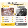 17.3" Acrylic Mahjong Racks with Pushers Set of 4, Clear
