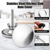 2 Pack 2 Inch Stainless Steel Kitchen Sink Hole Cover,Leakproof