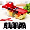 Unbranded 6 in 1 Multi-function Vegetable Slicer Kitchen Mandolin, Potato