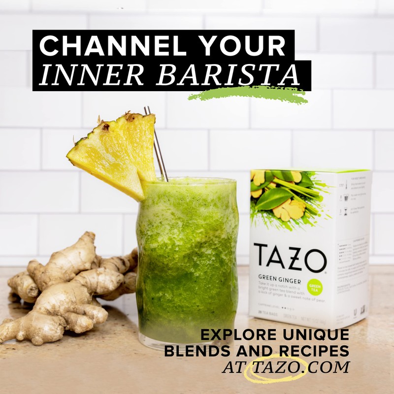 TAZO Tea Bags, Green Tea, Green Ginger, 20 Count (Pack