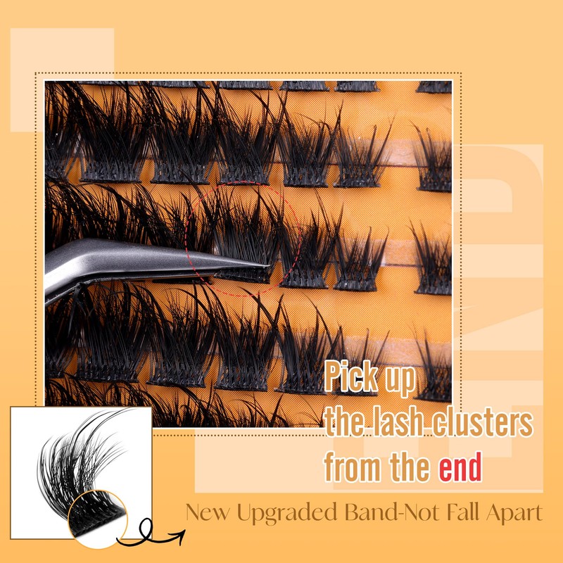 Ruairie Lash Clusters Wispy Eyelash Clusters Lash Extensions 8-18MM Individual