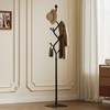 ZEYEXE Tree-shaped coat rack,Coat Tree Freestanding with 8 Hooks and