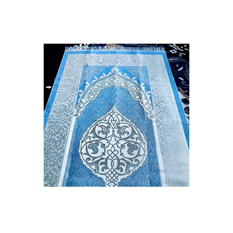bazachi Mihrab Taffeta Ottoman Prayer Mat/Rug with Gift Bag (Baby