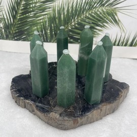 Green aventurine tower--green lover - 1 piece: 4 pieces about 90mm