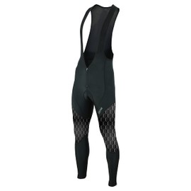 Sikma Sports Mens Cycling Bib Tights Trouser Thermal Cold Wear Winter 3D Padded Bicycle Leggings Long Pants (Black/Grey, X-Large)