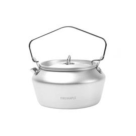 Fire-Maple Frost 1.2L Camping Kettle Camp Tea Coffee Pot Aluminum Outdoor Hiking Water Boiler Portable Teapot Lightweight with Foldable Handle for Bushcraft