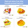 Viga Wooden Hamburger & Sandwich Set - Childrens Pretend Play