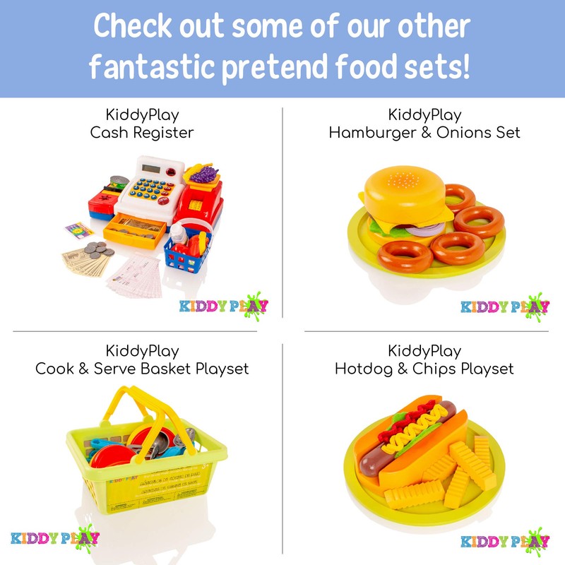 Viga Wooden Hamburger & Sandwich Set - Childrens Pretend Play