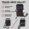 Travel Neck Wallet Passport Holder with RFID Blocking – Lightweight
