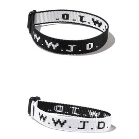 Pingyongchang WWJD Braided Rope Bracelet What Would Jesus Do Letter Hnadmade Bracelets Protection Pray Bracelet Inspirational Religious Christian Jewelry for Women Men-Black White W