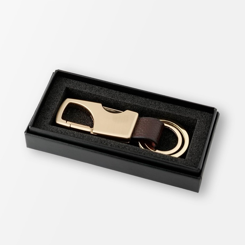 [Slip On] Key Ring (Carabiner Key Ring, ZHK-2202, Black, Square)