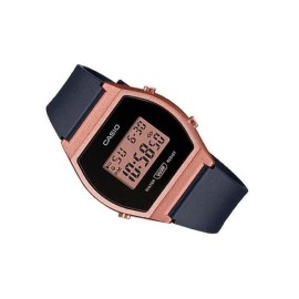 Casio LW204-1A Women's Digital Rose Gold & Black Resin Strap Watch