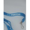 MAZDA Logo Blue Lanyard Key Chain ID Badge Clip Miata