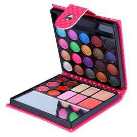 PhantomSky 32 Colours Eyeshadow Palette Makeup Kit with Lip Gloss Concealer and Blush #1 - Perfect for Professional and Daily Use