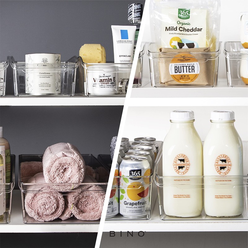BINO | Plastic Storage Bins, X-Large | THE CURVE COLLECTION
