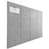 Large Cork Board Alternative - 12-Pack Felt Wall Tiles with