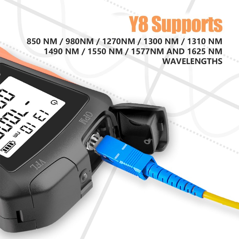 YGGYM Optical Power Meter with Visual Fault Locator, Fiber Light