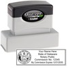 MaxLight Premium Pre-Inked Notary Stamp - 7/8 x 2-1/4, State