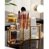 HARLIANGXY Makeup Brush Holder Glass Cosmetic Organiser Makeup Brush Storage
