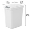Sterilite 7.5 Gallon TouchTop Wastebasket Trash Can with Pop Up