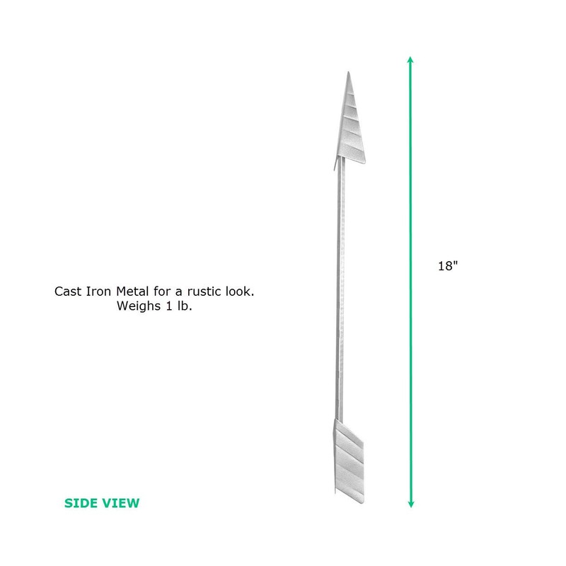Wallcharmers Cast Iron Arrows (Silver, Single)