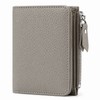 Genuine Leather RFID Wallet – Slim Zipper Coin Purse and