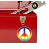 2 x 10cm Peace Vinyl Sticker Symbol Hippy Camper Van