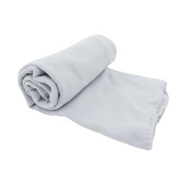 CB Home & Style Fleece Blanket 130 x 170 cm Cuddly Blanket (Light Grey)