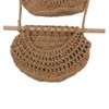 Hanging Fruit Basket 3 Tier Wall Mounted Handcraft Hemp Rope