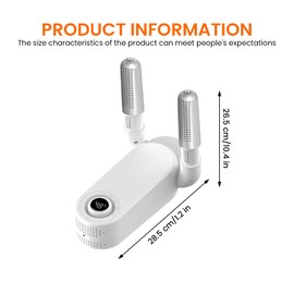 Electric Shoe Dryer - Electric Shoe Dryer - Boot Dryer with Intelligent Timer 360° Drying Shoe Warmer with 3 Modes Timer for Shoes, Boxing Gloves, Ski Boots