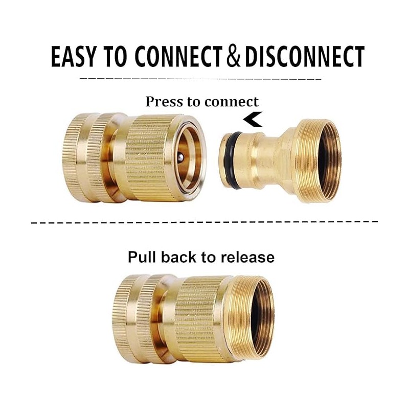 Wzzy Gurden Tap Adapter, Universal Kitchen Tap Hose Connector &
