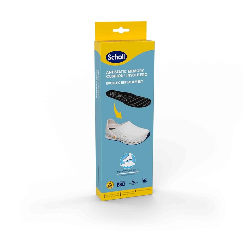 Scholl Solette Antistatiche Pro In Memory Cushion Per Evoflex Classic,