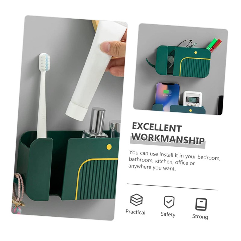 DOITOOL 2pcs Wall Phone Holder Remote Control Holder Wall Mount