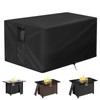 Outdoor Fire Pit Cover Rectangular Waterproof-32x24x20in