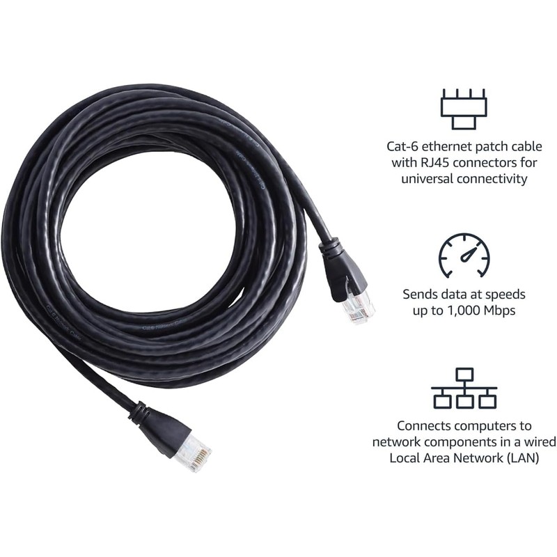 HSEUOPV互換性のあるRJ45のCat 6のイーサネットのパッチケーブル、1Gpbsの転送率、金ココネクタ16FTを金はめっきました