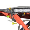 DaSen for 50" Straight/Curved LED Light Bar Upper Roof Windshield