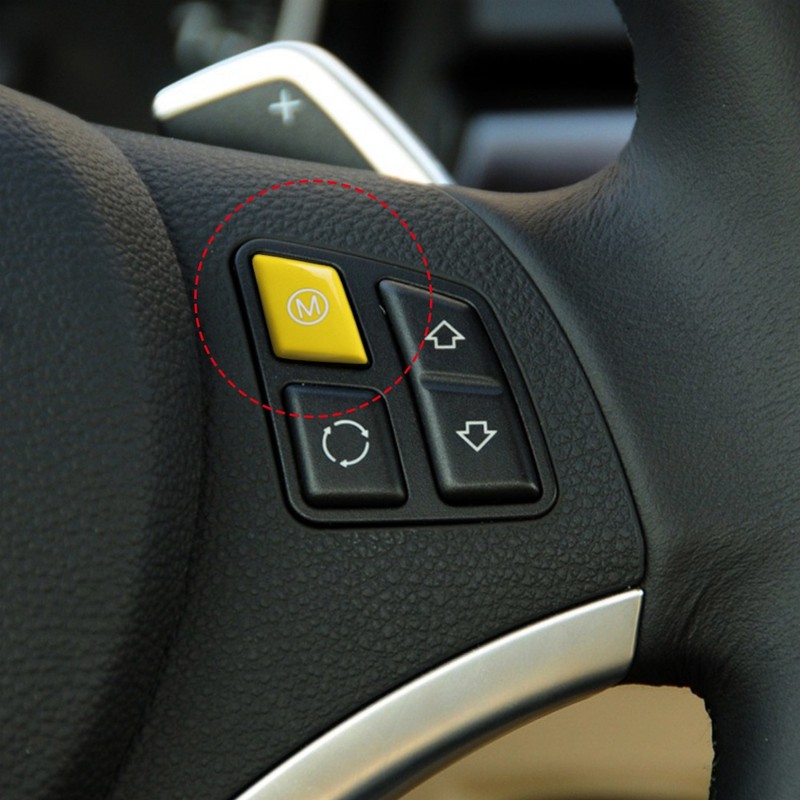 Steering Wheel M Mode Button Cover Fit for 3 Series