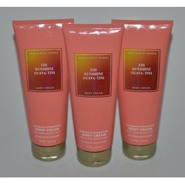3 FIJI SUNSHINE GUAVA-TINI Ultimate Hydration bath & Body Cream 8 oz