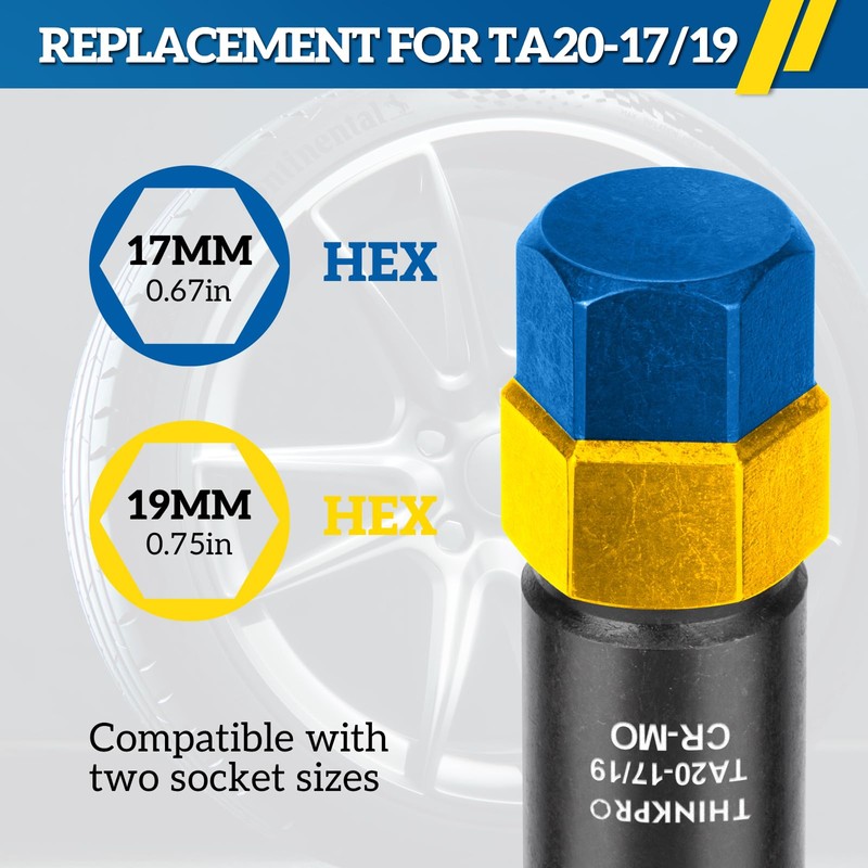 Thinkpro 10 Spline Lug Nut Key Replacement for TA20-17/19, Compatible