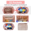 Leudes Knitting Bag Backpack, Yarn Storage Organizer Large Crochet Bag