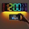 JALL 16.2" Large Digital Wall Clock with Seconds, Bluetooth Sync,