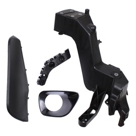 Roneeson Front Passenger Side Headlight Mounting Bracket and Bumper Filler Bracket Fog Light Cover for Jeep Grand Cherokee 2011 2012 2013