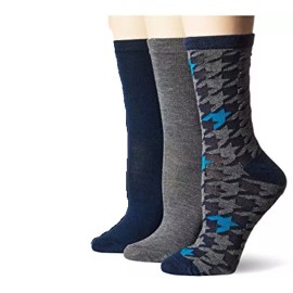 Nine West Lot 9 Pairs Nine West Crew Socks Houndstooth, Grey & Navy Women's Size Shoe 9-11
